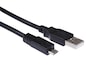 USB-A til USB Micro-B kabel 1m (sort) USBkabler