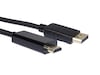 Displayport til HDMI kabel 2m (sort) Monitorkabler