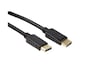 Displayport kabel 2m (sort) Monitorkabler