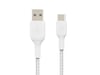 Belkin USB-A til USB-C kabel 1m (hvit) Kabel/adapter/diverse