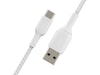 Belkin USB-A til USB-C kabel 1m (hvit) Kabel/adapter/diverse