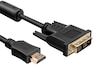 HDMI til DVI kabel 3m (sort) Monitorkabler