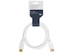 Displayport kabel 2m (hvit) Monitorkabler