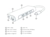 iiglo 7-i-1 Slim Multiport Docking (lysegrå) Dockingstasjon