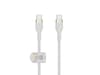 Belkin USB-C til USB-C kabel 3m (hvit) Kabel/adapter/diverse