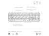 Logitech MX Keys S trådløst tastatur (pale grey) Tastatur