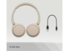 Sony WH-CH520 trådløse hodetelefoner, On-Ear (beige) Trådløst