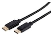 Displayport kabel 1m (sort) Monitorkabler