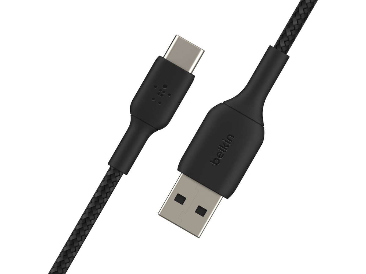 Belkin USB-A til USB-C kabel 1m (sort) Kabel/adapter/diverse