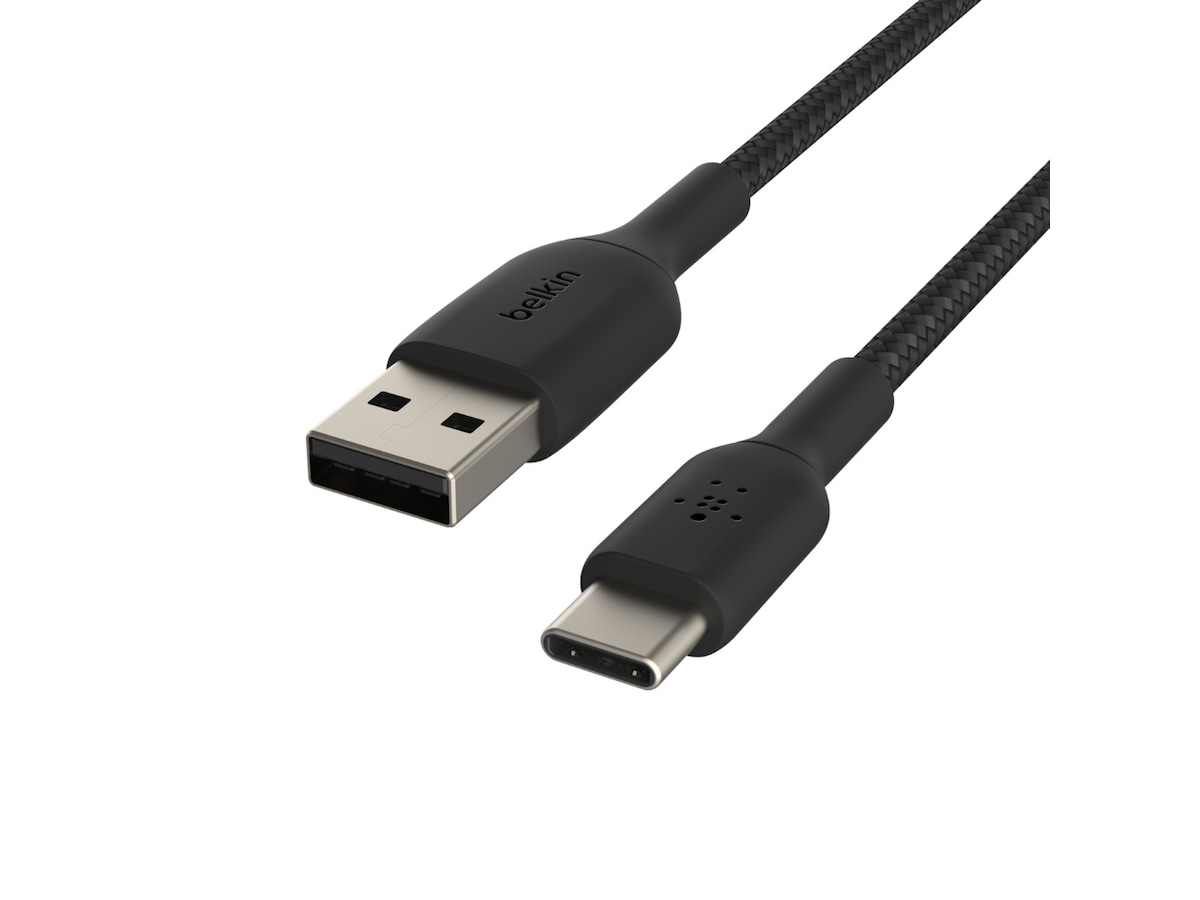 Belkin USB-A til USB-C kabel 1m (sort) Kabel/adapter/diverse