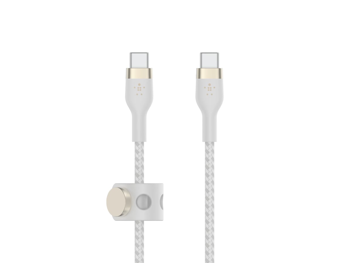 Belkin USB-C til USB-C kabel 3m (hvit) Kabel/adapter/diverse