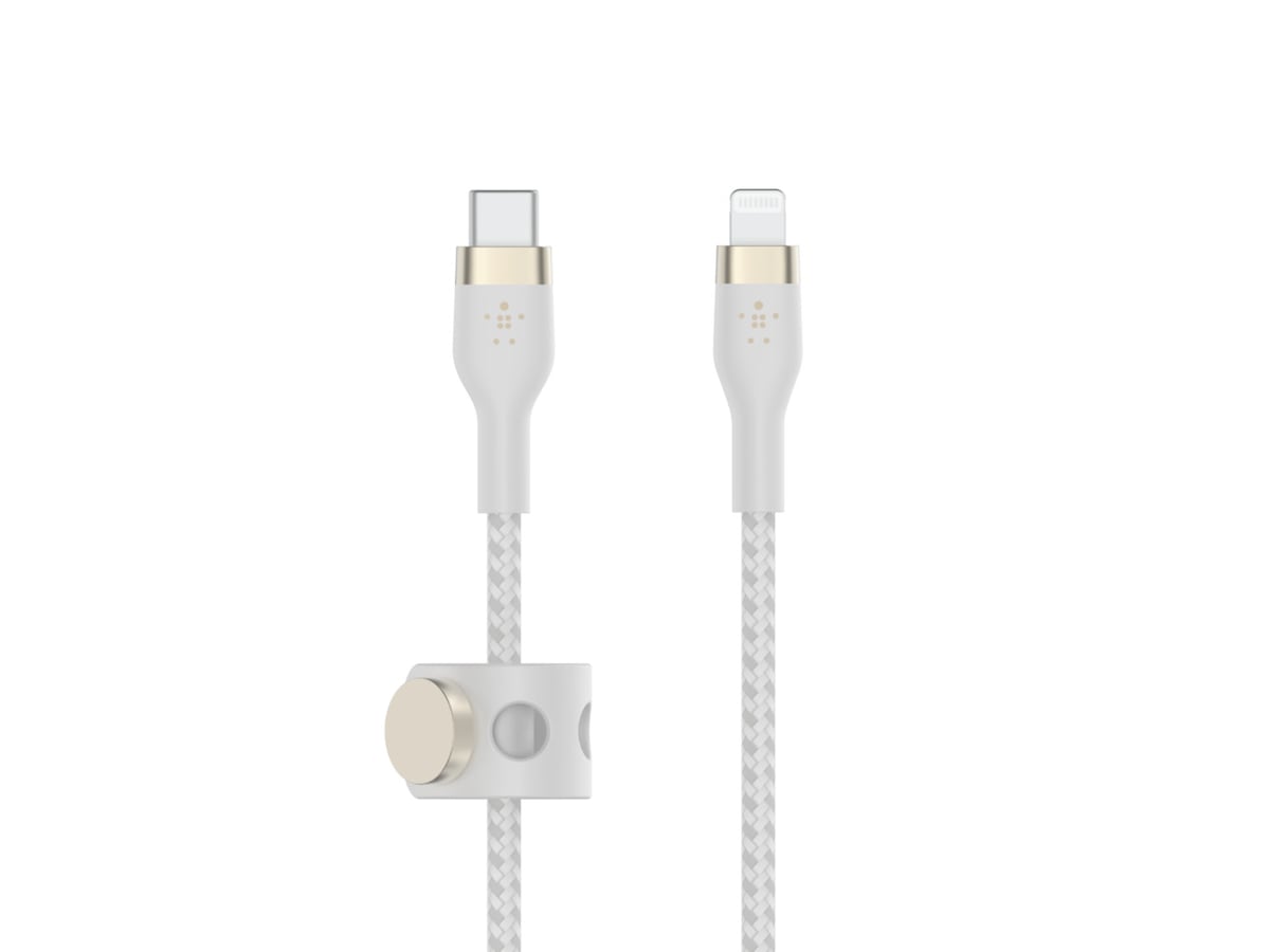 Belkin USB-C til Lightning kabel 3m (hvit) Kabel/adapter/diverse