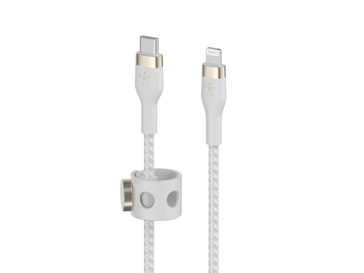 Belkin USB-C til Lightning kabel 3m (hvit) Kabel/adapter/diverse