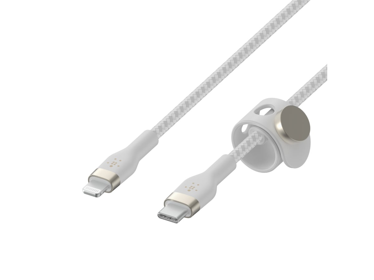 Belkin USB-C til Lightning kabel 3m (hvit) Kabel/adapter/diverse