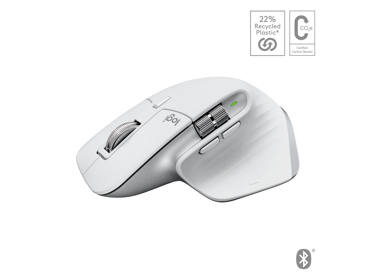 Logitech MX Master 3S for Mac Trådløs Mus (pale grey) Mus