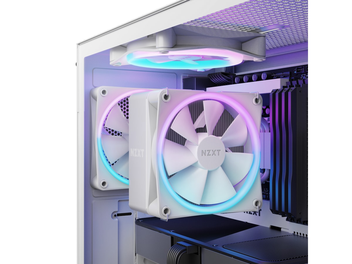 NZXT T120 CPU Vifte 120mm RGB (hvit) CPU - Luftkjøling