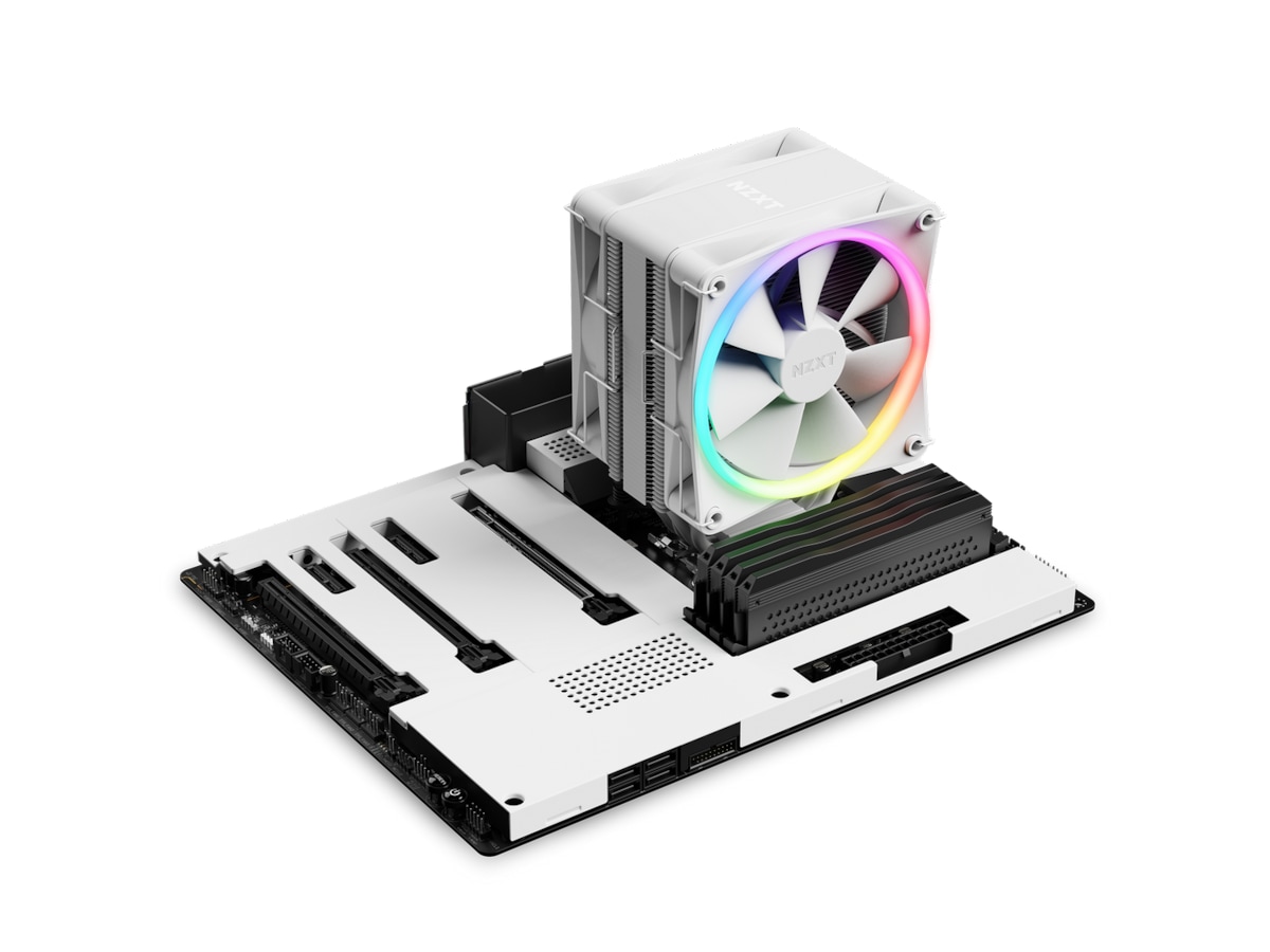 NZXT T120 CPU Vifte 120mm RGB (hvit) CPU - Luftkjøling