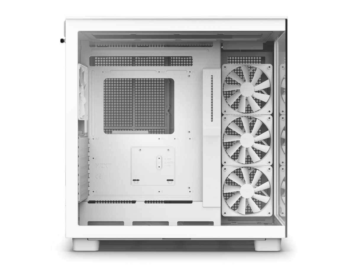 NZXT H9 Flow Dual Chamber Mid Tower (hvit) Midi tower