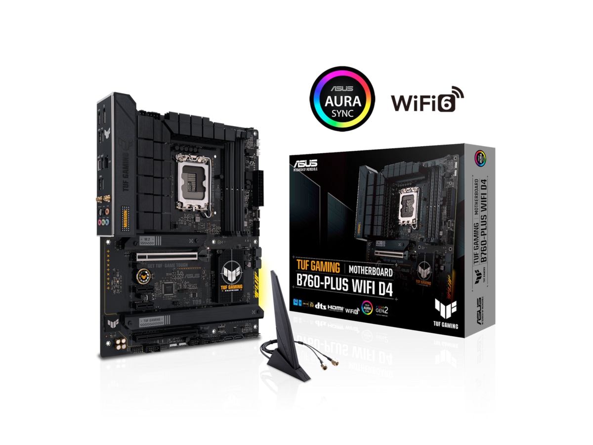 ASUS TUF GAMING B760-PLUS WIFI D4 Hovedkort Intel Socket