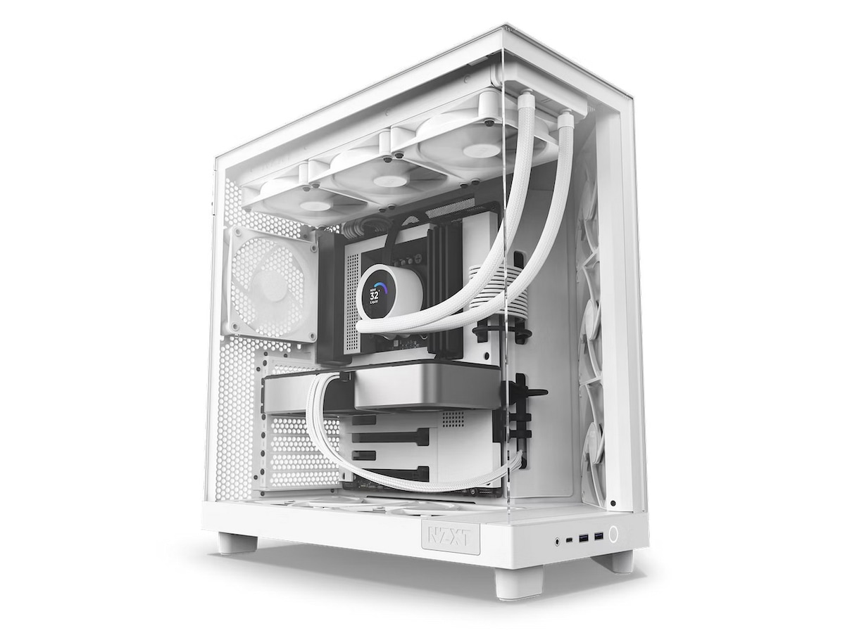 NZXT H6 Flow Case Dual Chamber Mid Tower (hvit) Midi tower