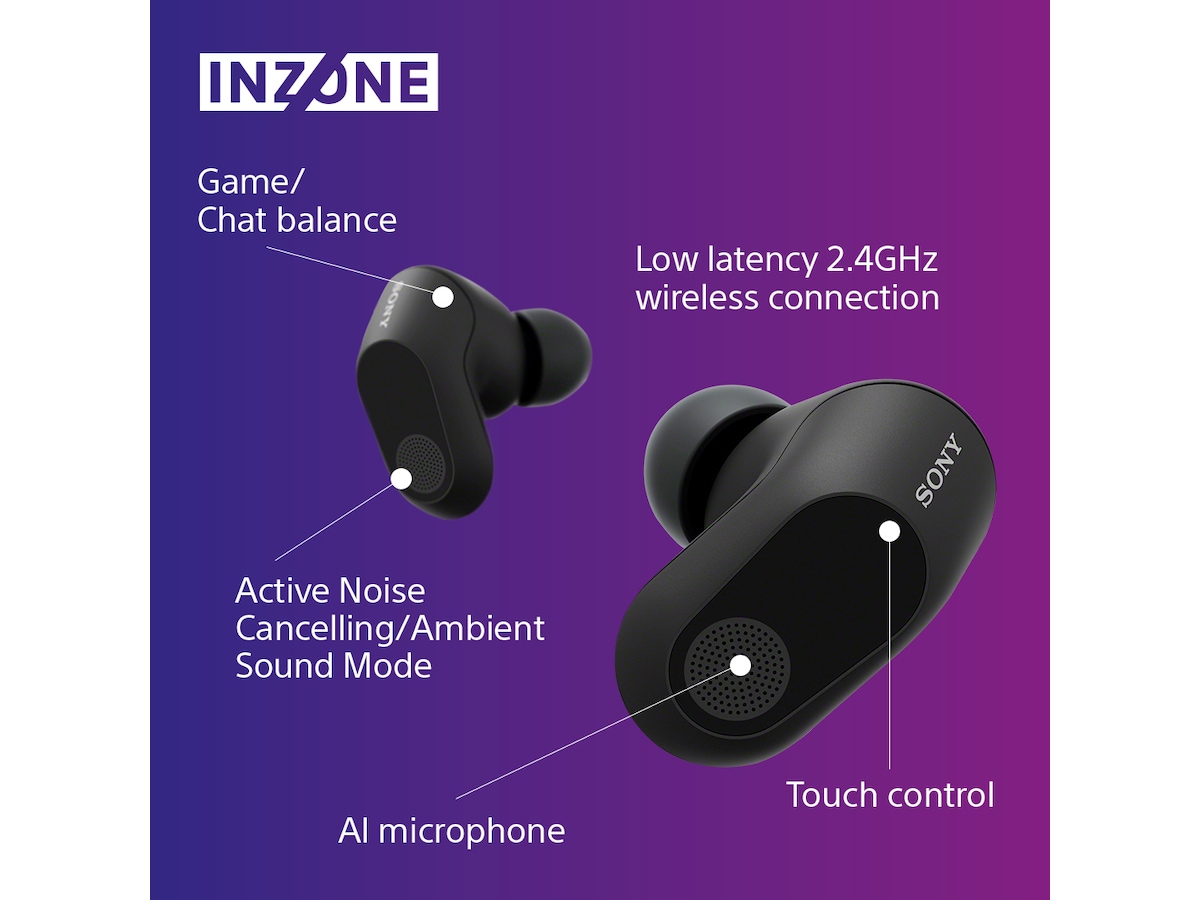 Sony INZONE Buds True Wireless Gaming ørepropper (sort) Øreplugger