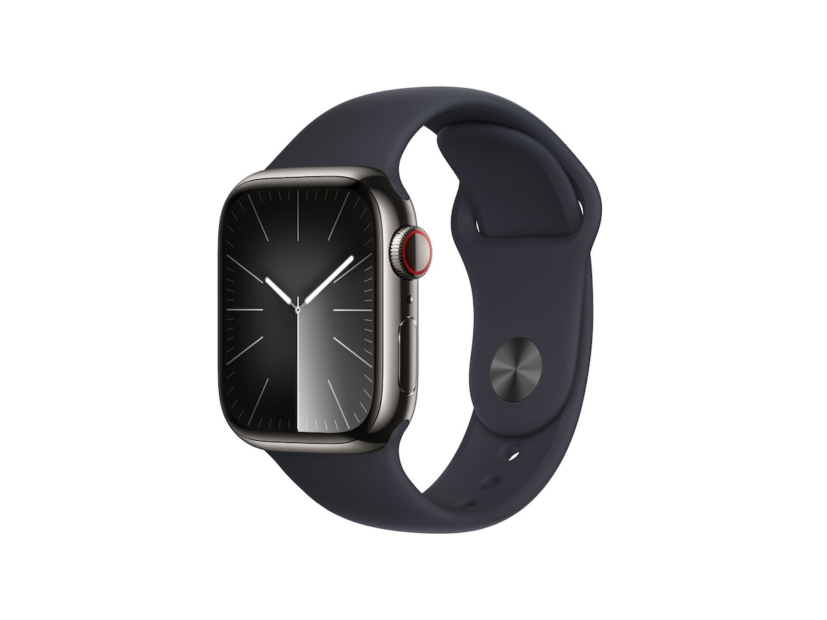 Apple Watch Series 9 GPS + LTE 41mm Rustfritt stål (grafitt) Watch