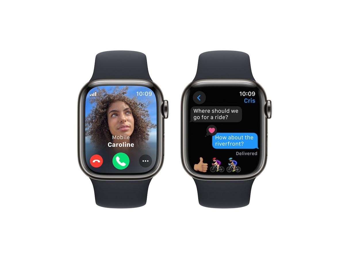 Apple Watch Series 9 GPS + LTE 41mm Rustfritt stål (grafitt) Watch