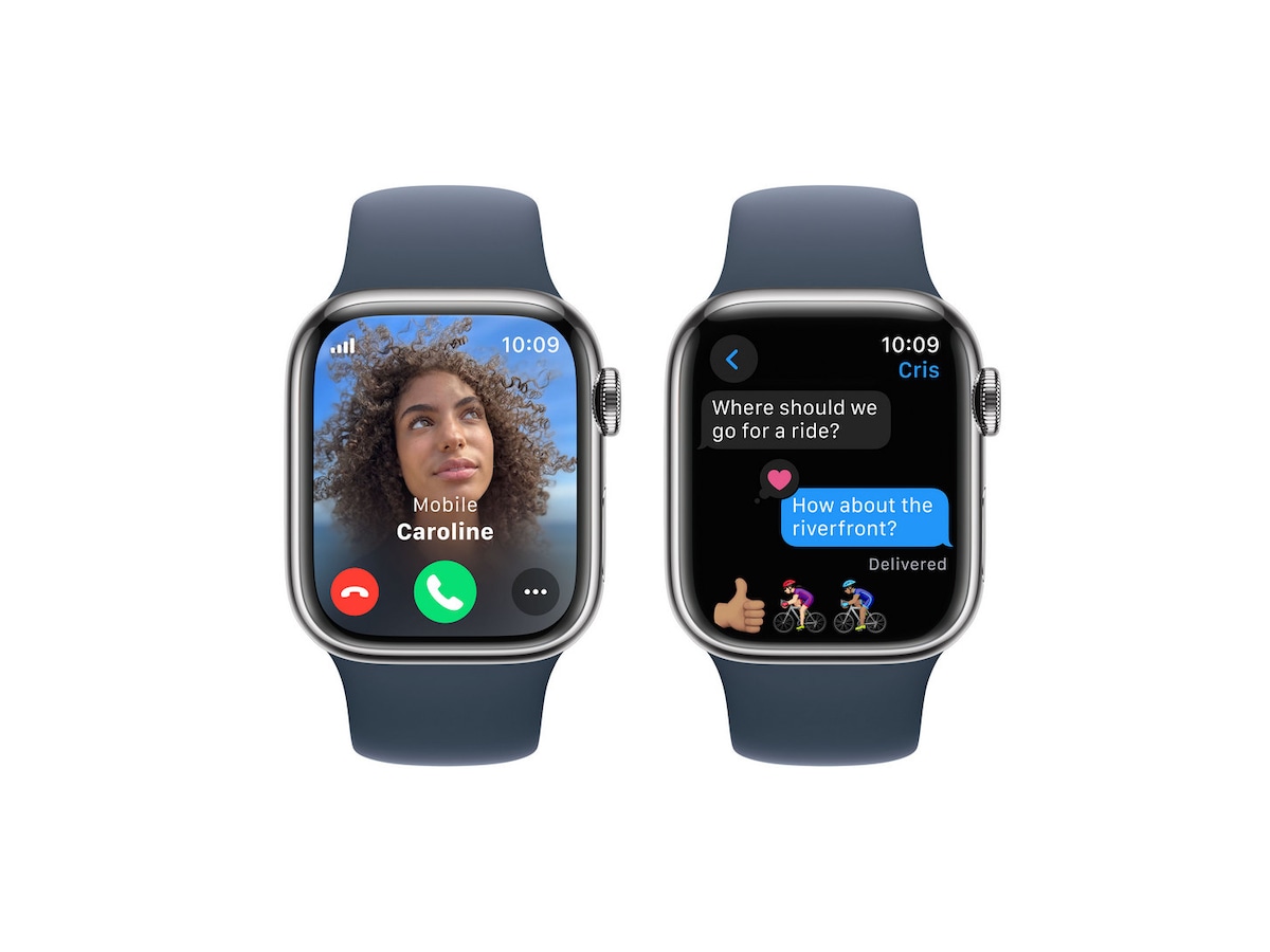 Apple Watch Series 9 GPS + LTE 41mm Rustfritt stål (sølv) Watch