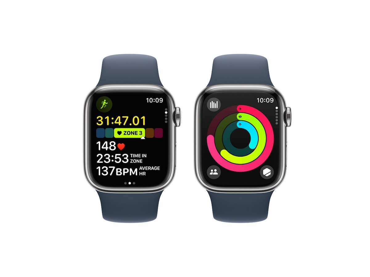 Apple Watch Series 9 GPS + LTE 41mm Rustfritt stål (sølv) Watch