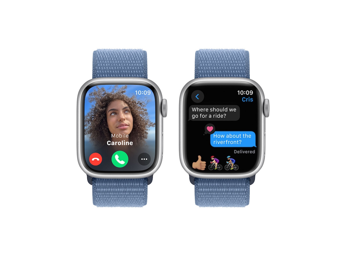 Apple Watch Series 9 41mm GPS + LTE Aluminium (sølv) Smartklokke