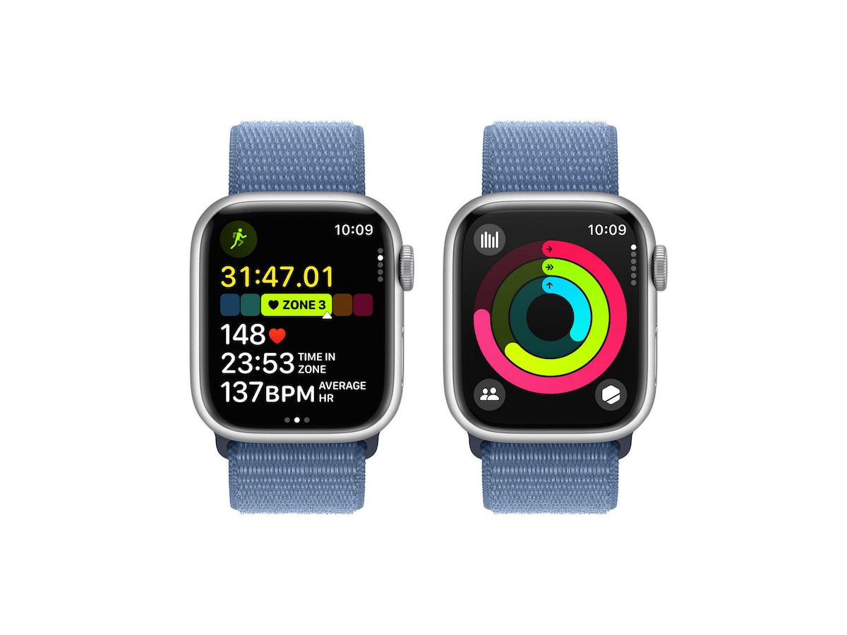 Apple Watch Series 9 41mm GPS + LTE Aluminium (sølv) Smartklokke