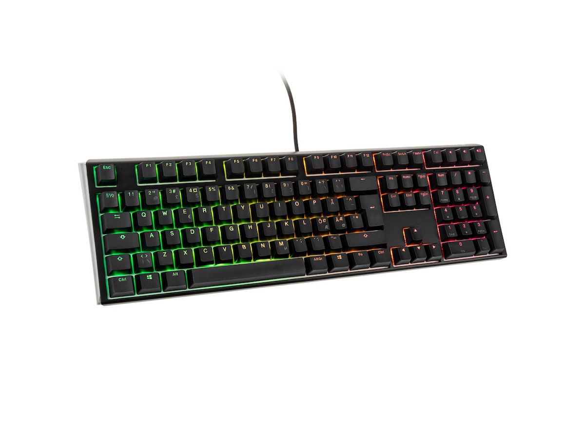 Ducky One 3 Classic Black / White Gamingtastatur RGB Brown (sort/hvit) Gaming Tastatur