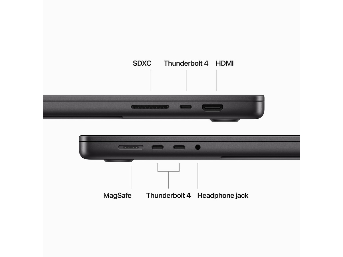 Macbook Pro 16 M3 Pro (2023) 1TB (stellarsvart) -B-Grade Demo bærbar PC