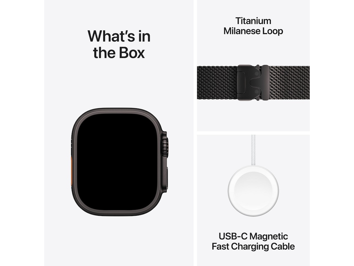 Apple Watch Ultra 2 49mm GPS + LTE Titan (sort) Watch