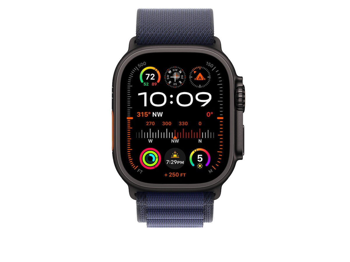 Apple Watch 49mm Black Titanium Alpine Loop (navy) Reim