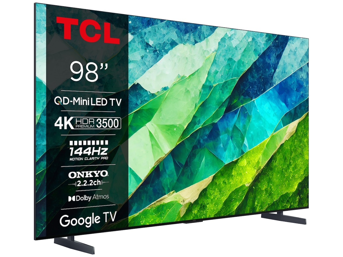 TCL 98" 98C855 QLED Pro 4K Google TV 144Hz TV-er