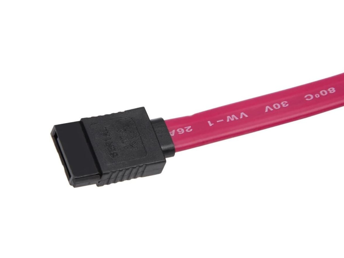 SATA 6Gbs kabel 0,5m (rød) Datakabler