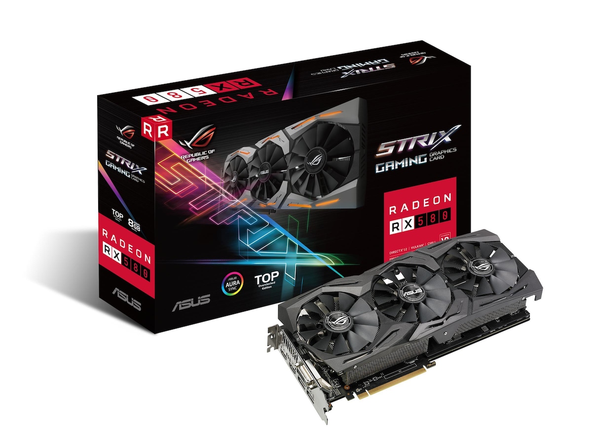 ASUS Radeon RX 580 8GB ROG Strix Top Gaming - KomplettBedrift.no