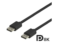 Displayport kabel 1m (sort) Monitorkabler