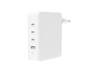 Belkin 4-port GaN 140W vegglader (hvit) Ladere