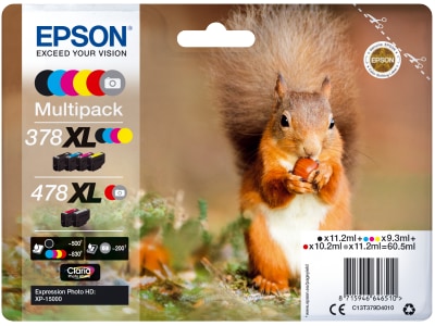 Epson Blekk 378XL/478XL Multipack Blekkpatroner