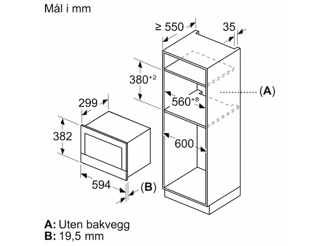 Bosch Serie 8 BFR7221B1 Mikrobølgeovn (sort) Mikrobølgeovn