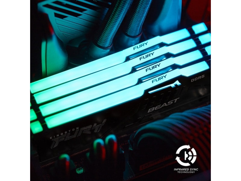 Kingston FURY Beast RGB DDR5 5600MHz 32GB Minnebrikker