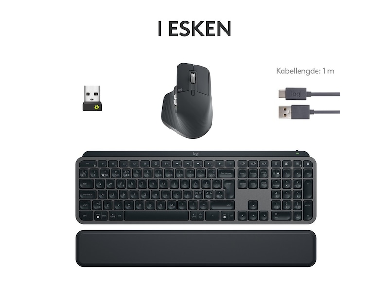 Logitech MX Keys S bundle (graphite) Tastatur