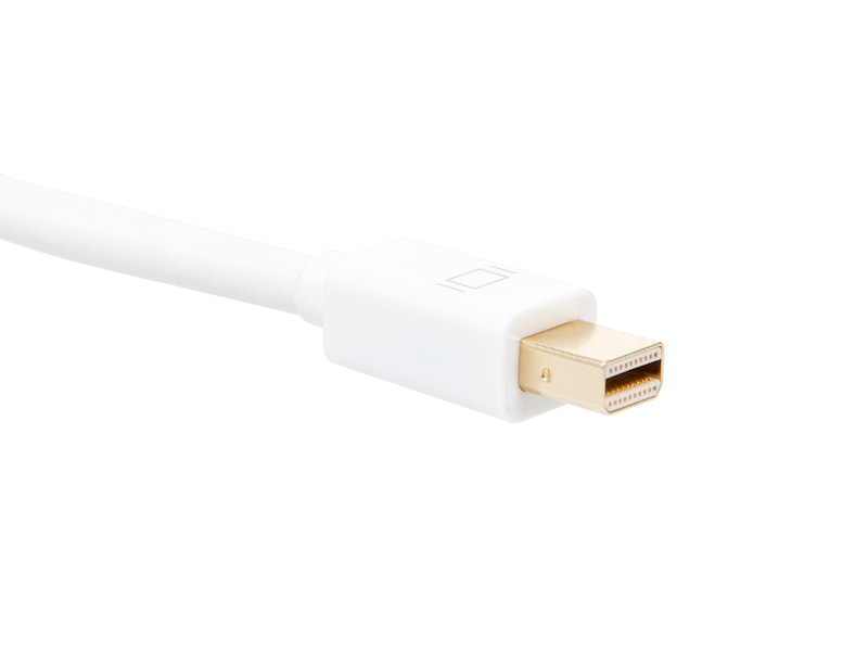 MiniDP til Displayport kabel 5m (hvit) Monitorkabler