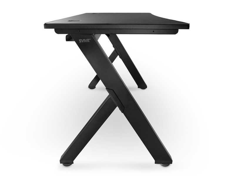 Svive Cygnus Gaming Desk matt sort med sorte sømmer Gaming desk