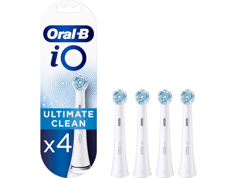 Oral-B iO Ultimate Clean Tannbørstehoder 4pk. (hvit) Tannpleie