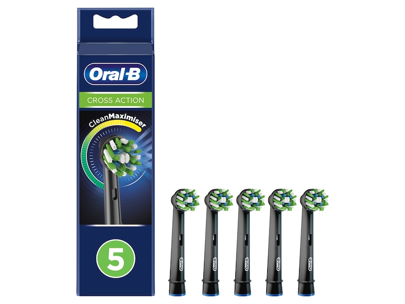 Oral-B CrossAction Børstehode Med CleanMaximiser, 5 Stk. Tannpleie