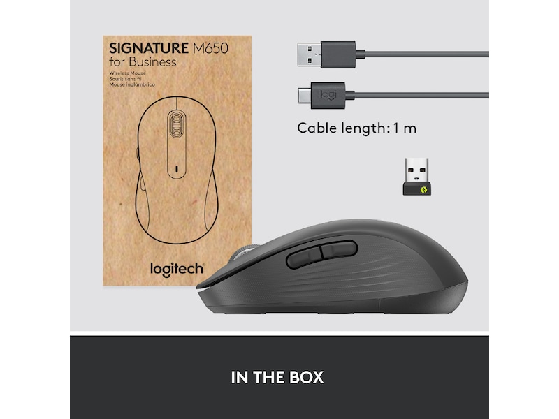 Logitech M650 For Business - Graphite Mus