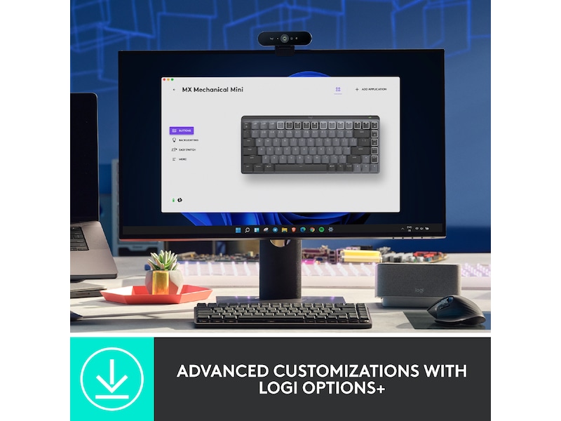 Logitech MX Mechanical Mini Minimalist Tactile (graphite) Tastatur